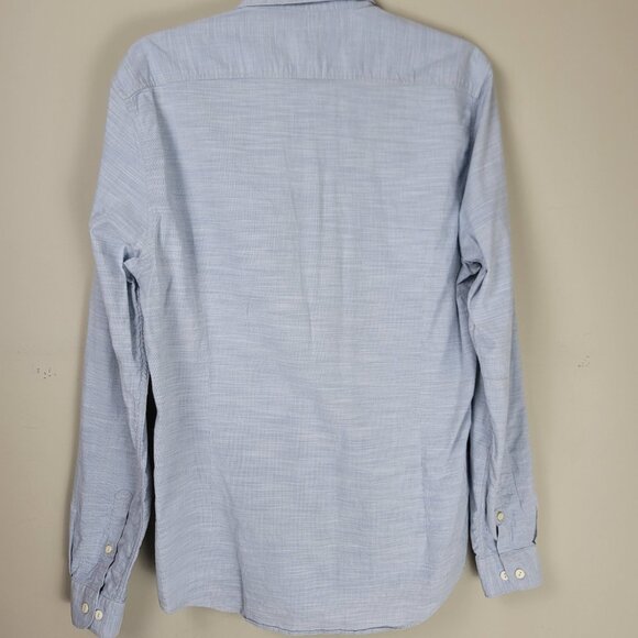 Barbour International Chambray Button Down Logan Shirt Denim Size M - Picture 5 of 8